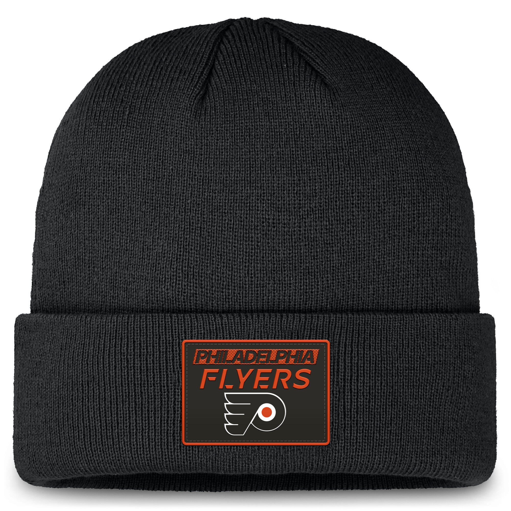 Men's Fanatics Black Philadelphia Flyers Authentic Pro Cuffed Knit Hat